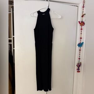 Old Navy Black Ribbed Bodycon Midi Dress